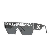 Dolce & Gabbana Fyrkantiga Metall Solglasögon Black, Unisex