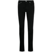 Dolce & Gabbana Rak Jeans Uppgradering, Logo Patch, 99% Bomull, 1% Ela...