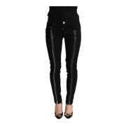 Dolce & Gabbana Svarta Slim Fit Jeans med Låg Midja Black, Dam
