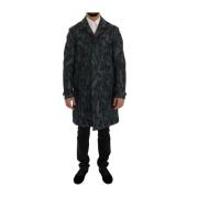 Dolce & Gabbana Camouflage Trenchcoat Gray, Herr