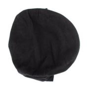 Dolce & Gabbana Autentisk Bomull Newsboy Hatt Black, Herr