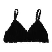 Dolce & Gabbana Svart Virkad Ärmlös Bustier Korsett Black, Dam