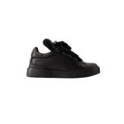 Dolce & Gabbana Läder sneakers Black, Dam