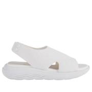 Geox Vita platta sandaler för kvinnor White, Dam