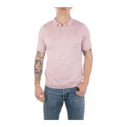 John Smedley Polo Shirts Pink, Herr