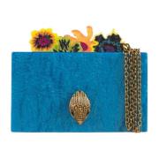 Kurt Geiger Flower Box Handväska Blue, Dam