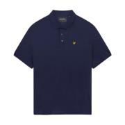 Lyle & Scott Klassisk Organisk Polo Skjorta Blue, Herr