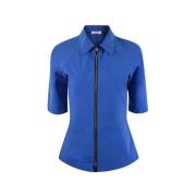 Nina Ricci Elektrisk Blå Neopren Zip Top Blue, Dam