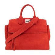Salvatore Ferragamo ‘Ferragamo Studio Soft Large’ shopper väska Red, D...