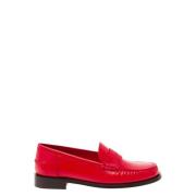 Salvatore Ferragamo Röda platta skor för män Red, Dam