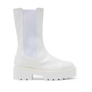 Stuart Weitzman Presley Ultralift Stövlett White, Dam