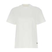 Jil Sander Vitt bomull T-shirt set White, Dam