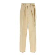 Jil Sander Beige Wide-Leg Chinos för Män Beige, Herr