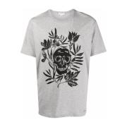 Alexander McQueen Skull Logo T-Shirt Gray, Herr