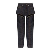 Alexander McQueen Jeans med urklipp Blue, Dam