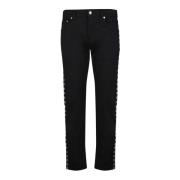 Alexander McQueen Svarta Jeans med Stiliga Detaljer Black, Herr
