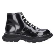 Alexander McQueen Blackberry Läder Ankelboots Black, Dam