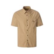 C.p. Company Klassisk kortärmad skjorta för män Beige, Herr