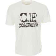 C.p. Company Vita T-shirts och Polos för Män White, Herr