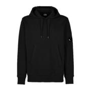 C.P. Company Diagonal Raised Fleece Hoodie Black, Herr