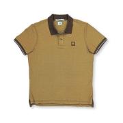 C.p. Company Stilfull Polo Skjorta med Unik Vigoré Effekt Brown, Herr