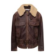 Golden Goose Journey Aviatory Skinnjacka Brown, Dam