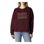 Tommy Jeans Tommy Hilfiger Jeans Womens Sweatshirt Red, Dam