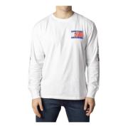 Tommy Jeans Tommy Hilfiger Jeans Mens T-shirt White, Herr