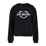 Love Moschino Grön Sweatshirt från Love Moschino Collection Black, Dam