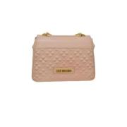 Love Moschino Quiltad rosa axelväska för kvinnor Pink, Dam