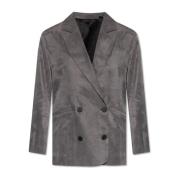 AllSaints Dubbelknäppt blazer Gray, Dam