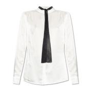 AllSaints ‘Toni’ skjorta med slipsdetalj White, Dam