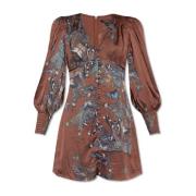 AllSaints ‘Auden Diana’ satin klänning Brown, Dam
