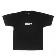 Obey Tung Pigmentfärgad T-shirt Svart Black, Herr