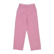 Obey Straight Trousers Pink, Dam