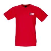 HUF Klassisk H Tee - Röd Streetwear Red, Herr