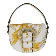 Versace Jeans Couture Saffiano Kedjeryggsäckar White, Dam