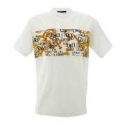 Versace Jeans Couture Ikoniskt Logga Herr T-Shirt White, Herr