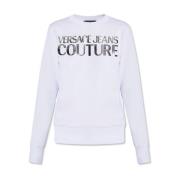Versace Jeans Couture Sweatshirt med logotyp White, Dam