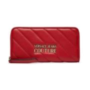 Versace Jeans Couture Röd Quiltad Logopengar Red, Dam