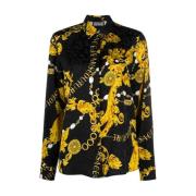 Versace Jeans Couture Lyxiga Damskjortor Kollektion Black, Dam