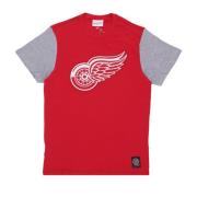 Mitchell & Ness NHL Färgblockerad T-shirt Detred Red, Herr