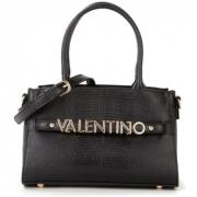 Valentino by Mario Valentino Svart Valentino handväska med guldaccente...