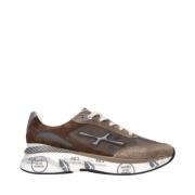 Premiata Sneakers i mocka och tyg - Storlek 40 Brown, Herr