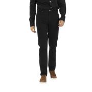 Ermenegildo Zegna Persikoskinn Denim Jeans Black, Herr