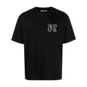 Palm Angels Monogram Regular T-Shirt Black, Herr