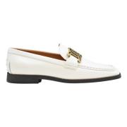 Tod's Yoghurt Mocasin Platta Gummiskor White, Dam