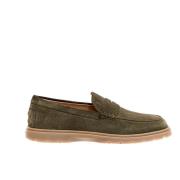 Tod's Grön Mocka Hybrid Loafer - Storlek 40 Green, Herr