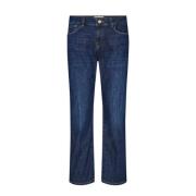 MOS Mosh Klassiska Straight Jeans för Kvinnor Blue, Dam
