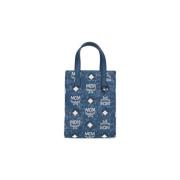 MCM Eleganta Tote Bags för kvinnor Blue, Dam